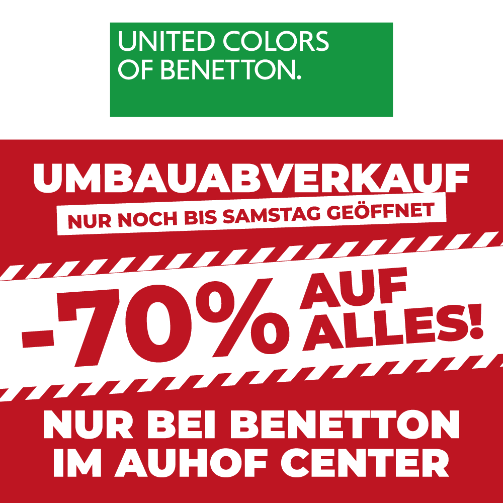 UMBAUABVERKAUF bei United Colors of Benetton