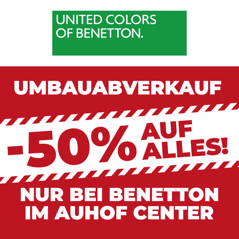 UMBAUABVERKAUF bei United Colors of Benetton im Auhof Center!