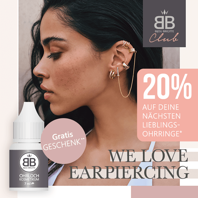 Bijou Brigitte: We love Earpiercing – 20 % auf deine nächsten Lieblingsohrringe
