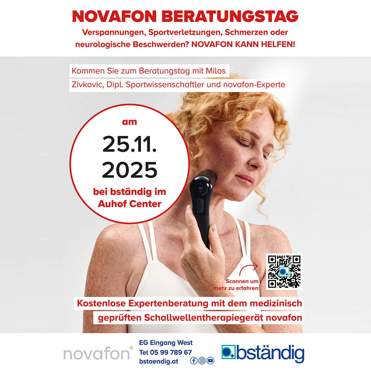 bständig: Kostenloser NOVAFON-Beratungstag im Auhof Center!