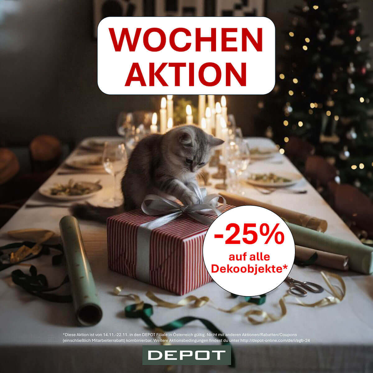 DEPOT: -25% auf alle Dekoobjekte