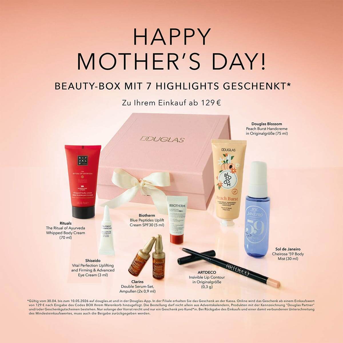 Douglas: Beauty-Box zum Muttertag geschenkt