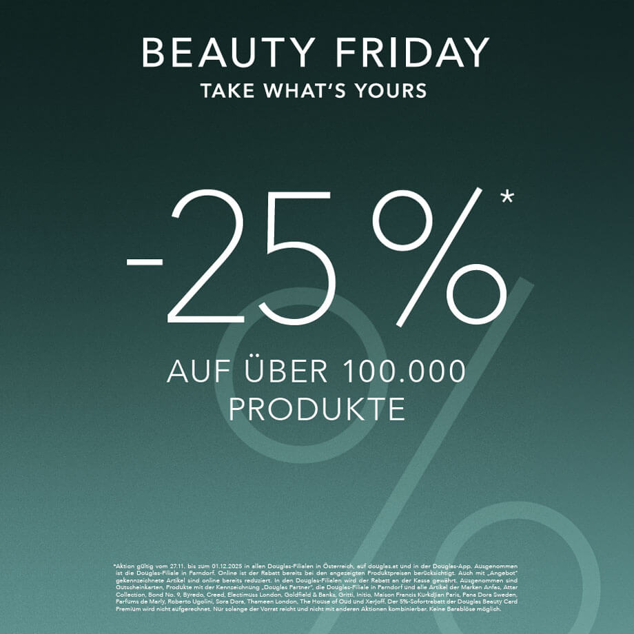Douglas: Beauty Friday – 25% auf über 100.000 Produkte