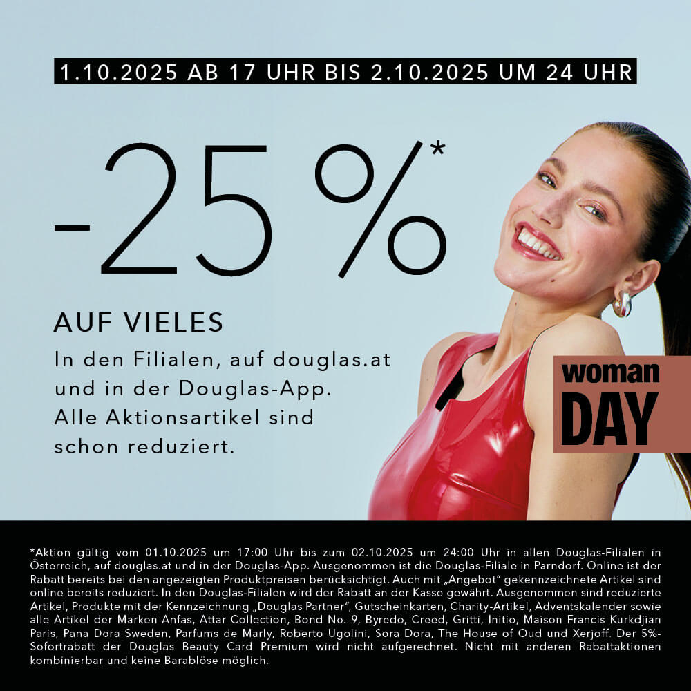 Douglas: Woman Day mit -25% auf vieles im Auhof Center