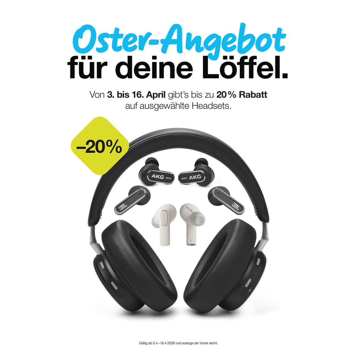 Drei: Oster-Angebot – bis zu -20% auf Headsets 🎧