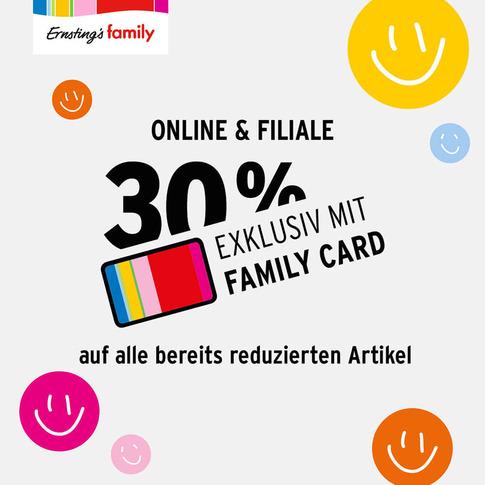 Ernsting’s family: 30% auf reduzierte Artikel