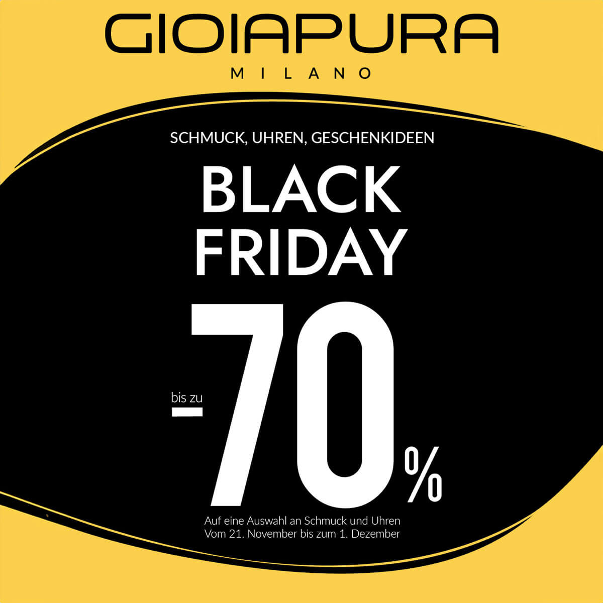 GioiaPura – Black Friday Deals mit bis zu 70%