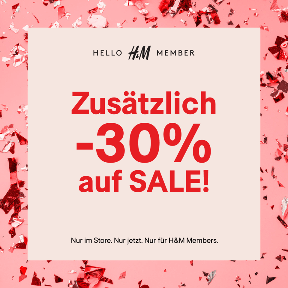 H&M: 30% Rabatt auf alle SALE-Artikel – Auhof Center