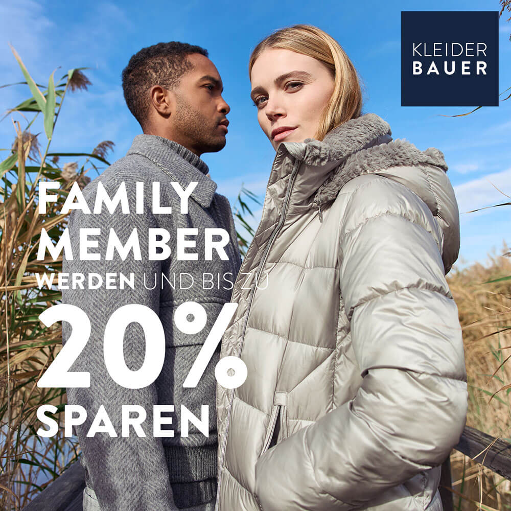 Kleider Bauer – Family Member werden und bis zu 20% sparen
