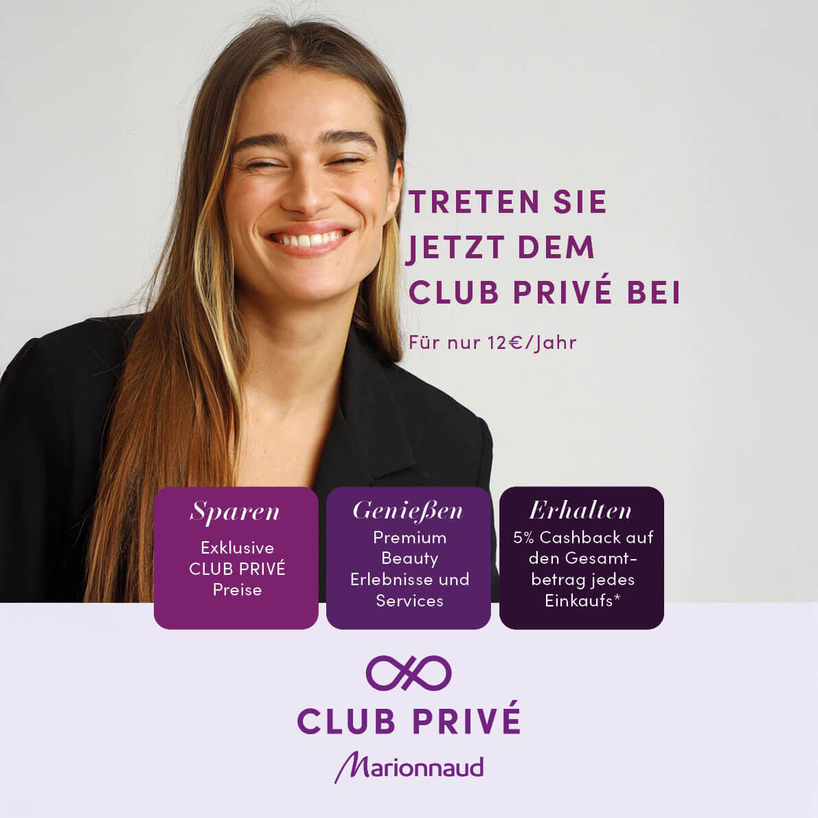 Marionnaud: Jetzt dem Club Privé beitreten