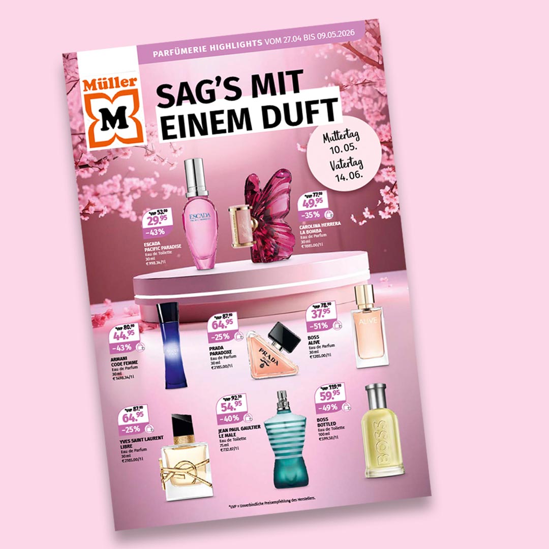 Müller: Parfümerie-Highlights zum Muttertag entdecken