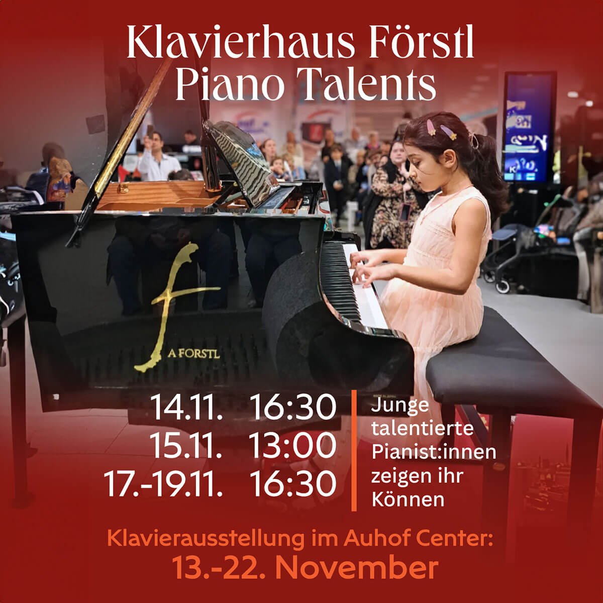 Piano Talents 2025: Junge Talente im Auhof Center live erleben!