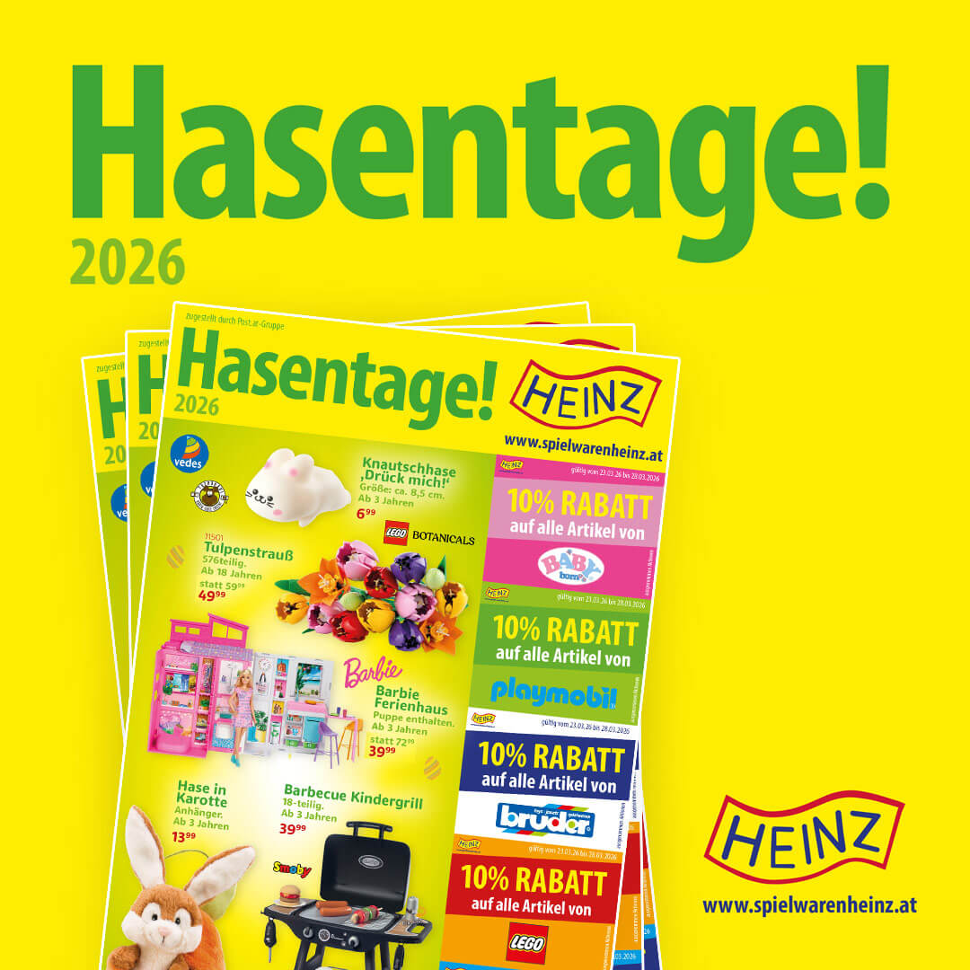 Spielwaren Heinz: Hasentage 2026 – starke Osterangebote entdecken 🐰