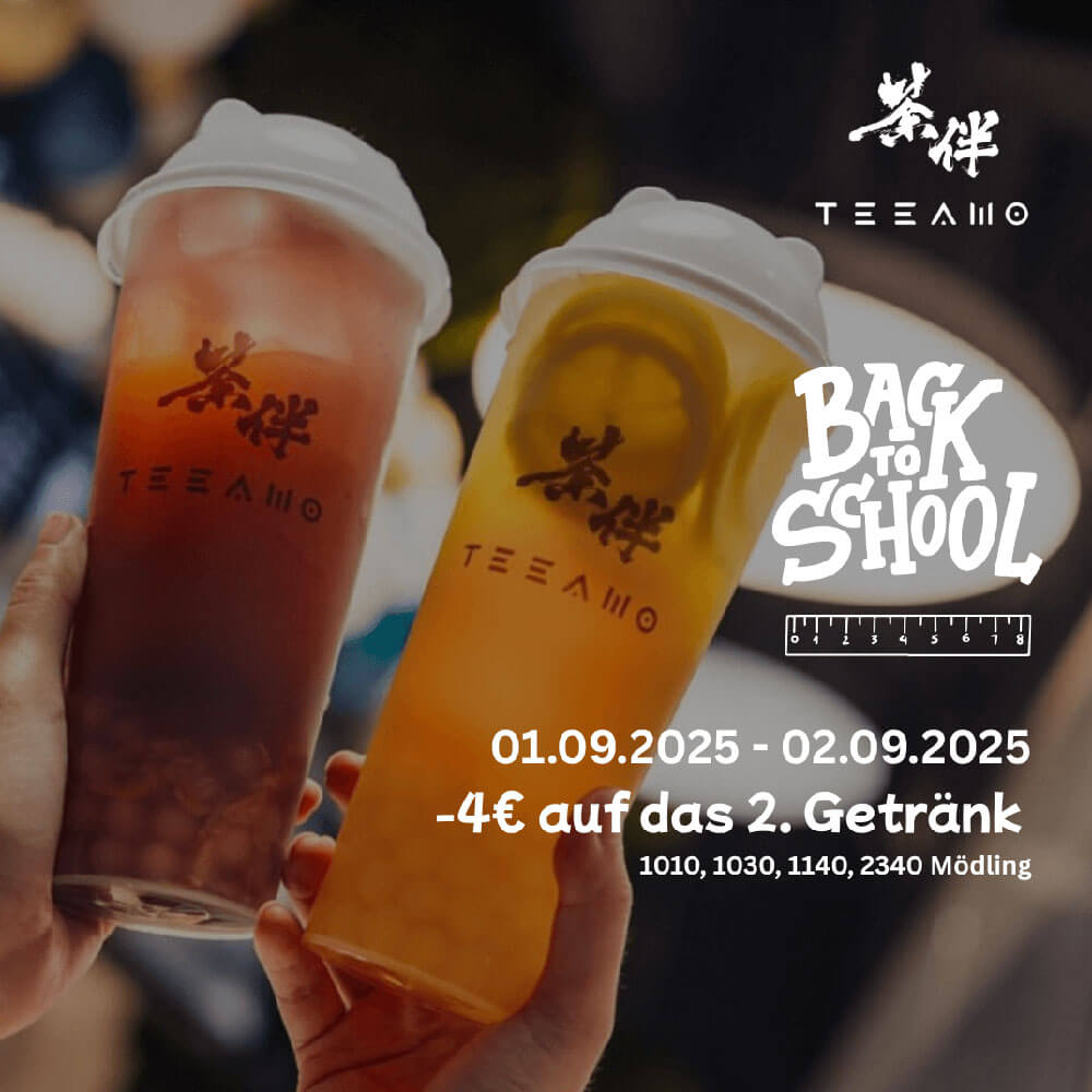 Teeamo – Back to School Aktion im Auhof Center