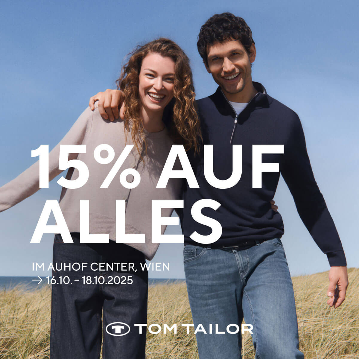 Tom Tailor: -15% auf alles im Auhof Center!