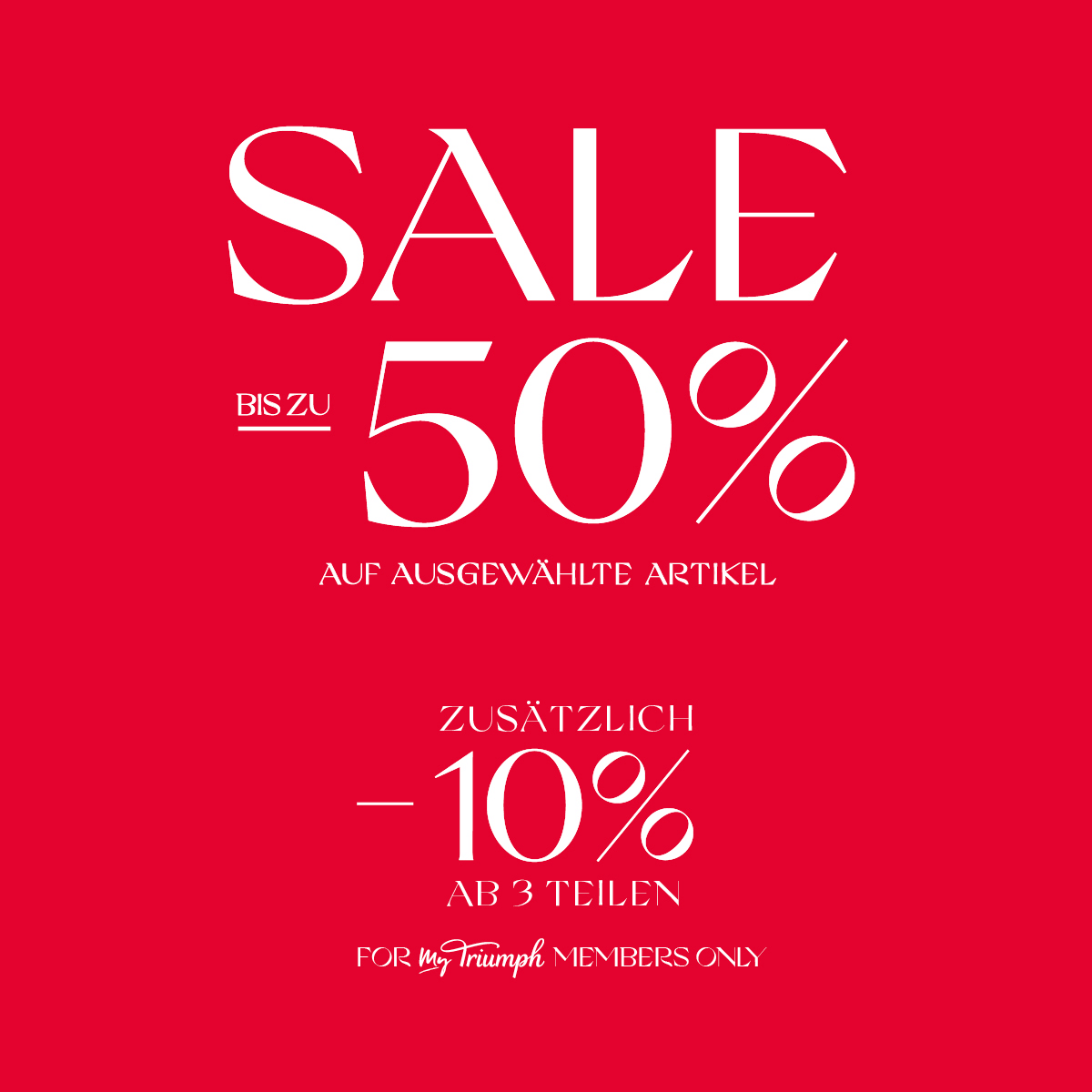 Triumph SALE im Auhof Center